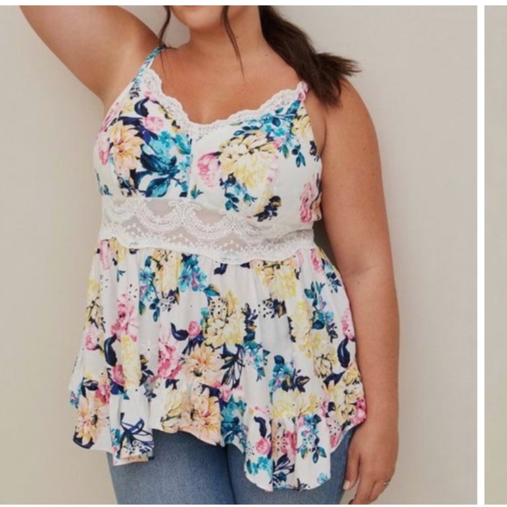 NWT Torrid Floral Tank Top  Size 5